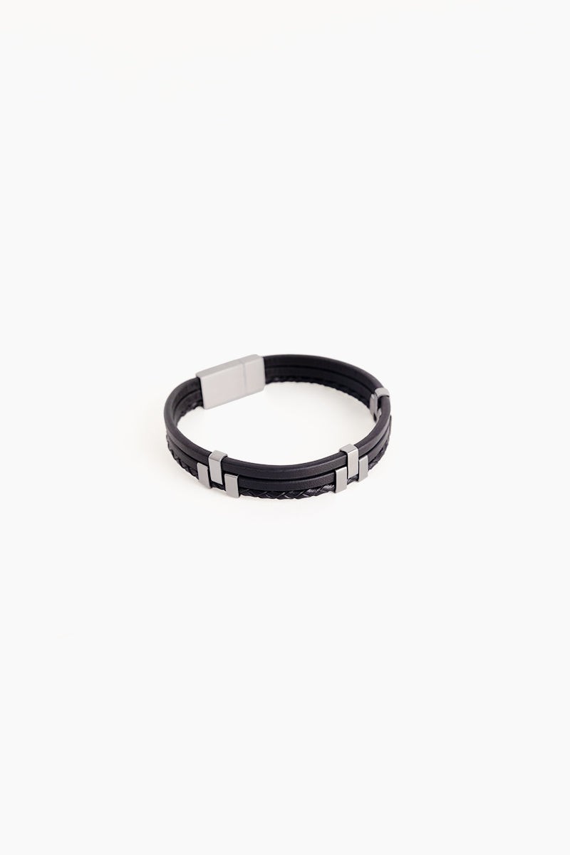 Abstract Trio Metal Bracelet